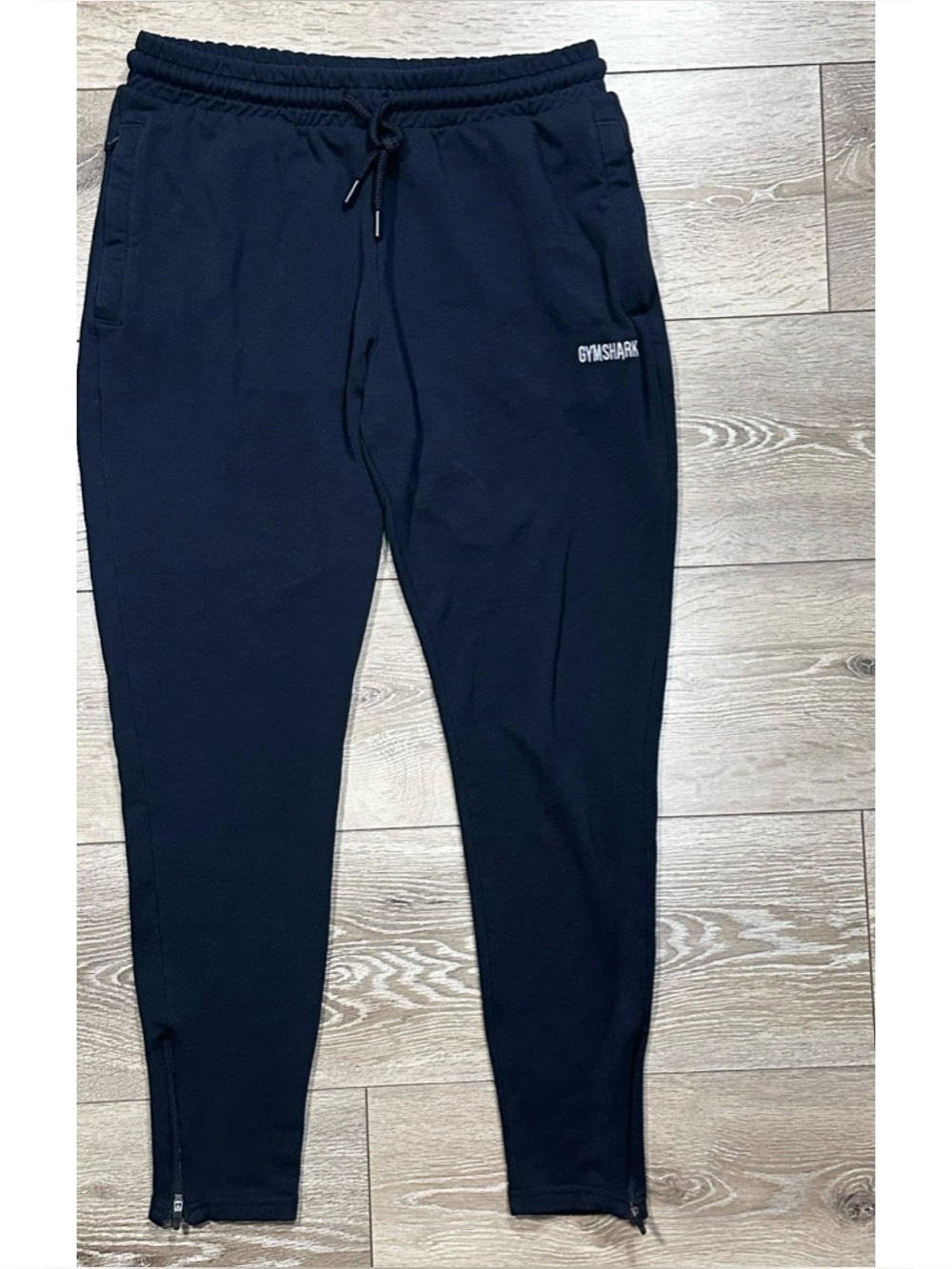 Gymshark Men’s Navy Jogger Pants - Drawstring Waist